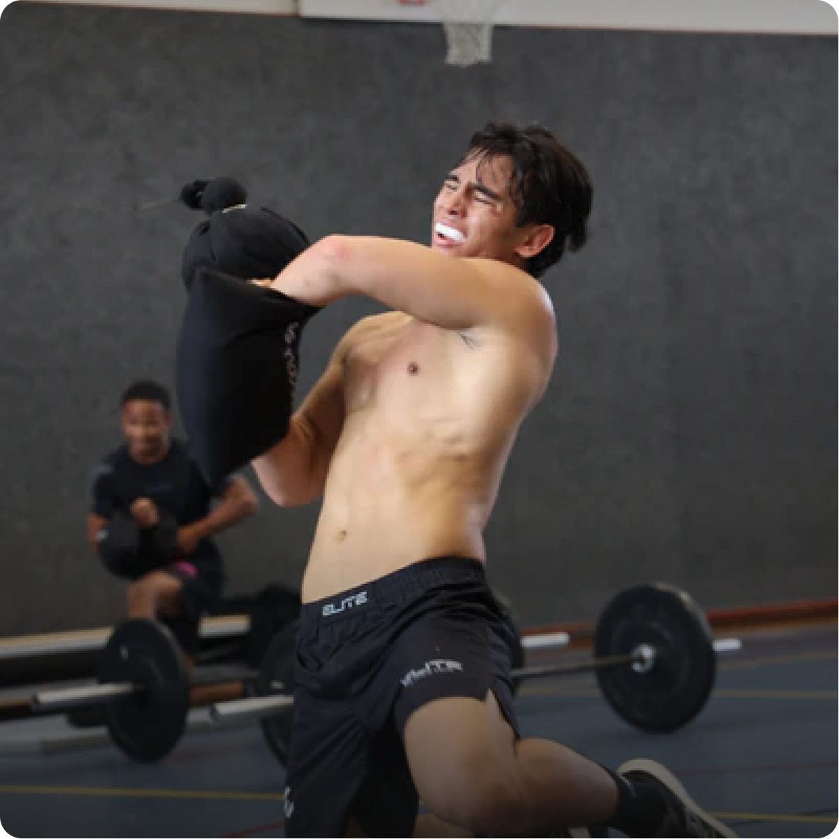 Wearing Elite Sports Bra